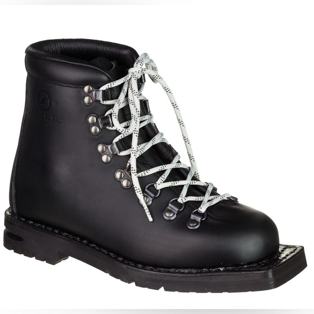 RARE Scarpa Black Leather Hiking & Snow Boots 75mm